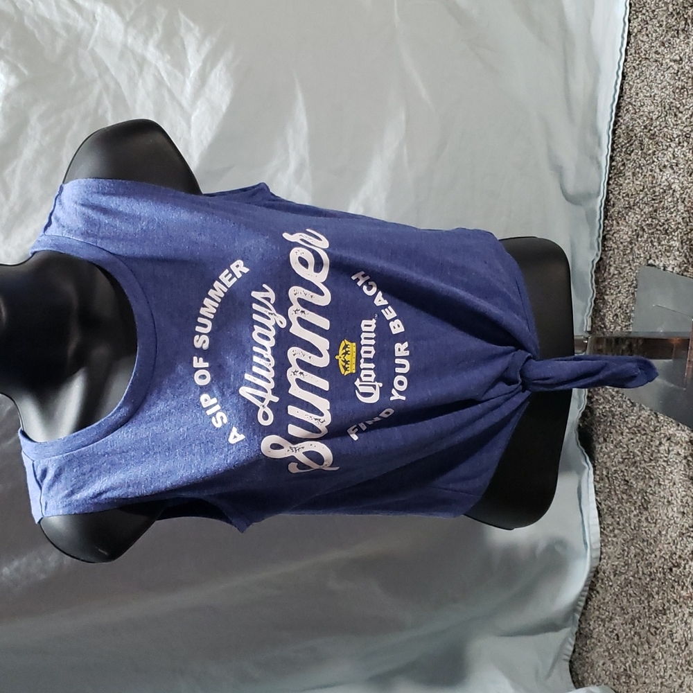 Corona Summer Crop Sleeveless Tee Women's Size XS